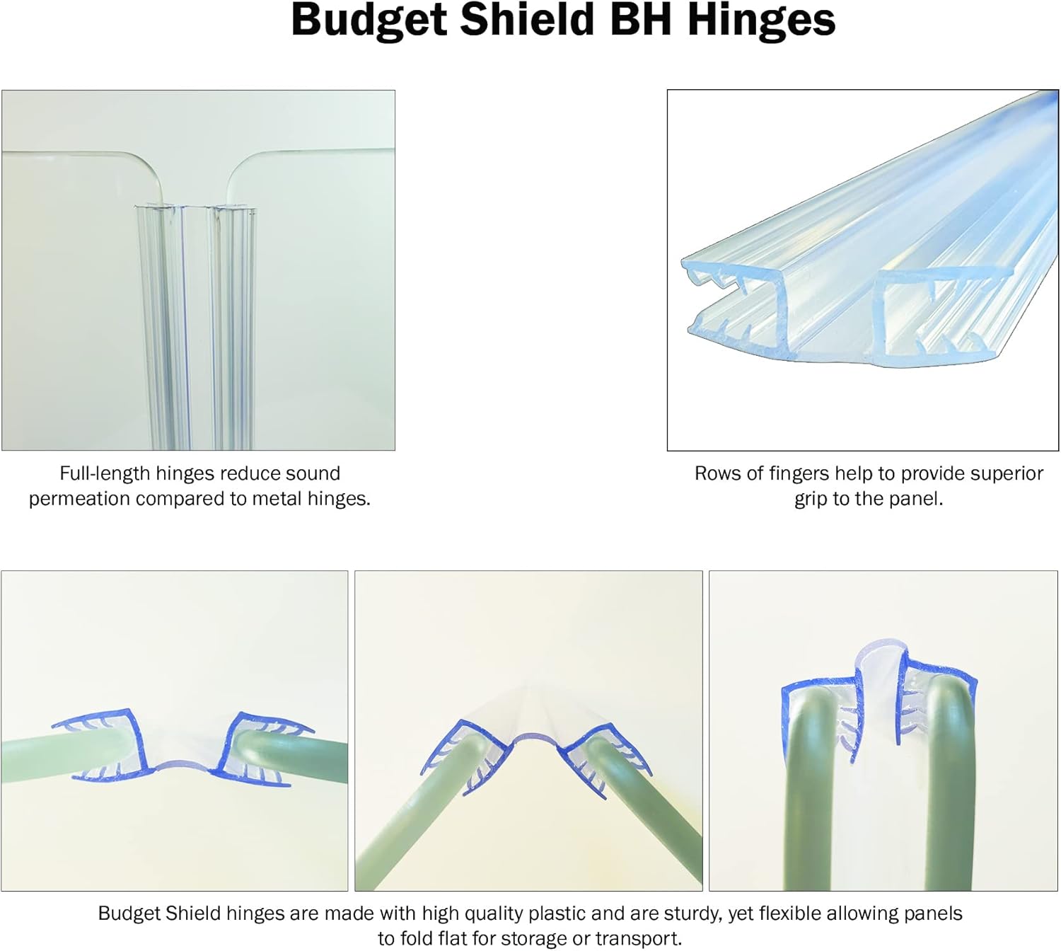 Drum Shield 5 panels 2ft wide X 5 ft tall in Acrylic Drum cage with full length flexible Hinges (5panels 2ftX5ft) drum screen, sound isolation, Made in USA