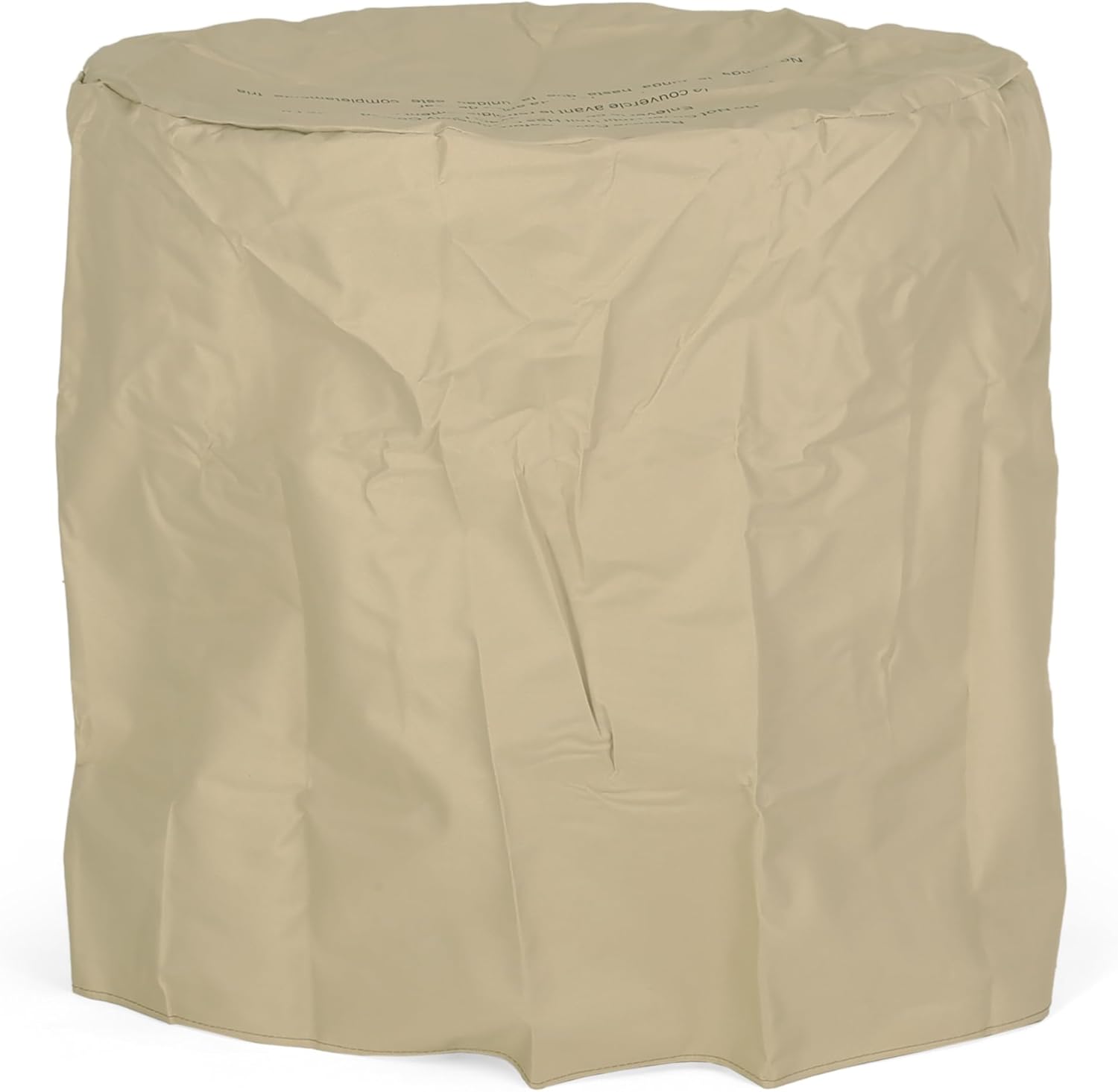 Dark Brown 25 Inches Round Fire Pit – 40,000 Btu Outdoor Propane Fire Pit with Lava Rocks, Weather Steel, Easy Ignition – Patio Backyard (1 Doors)