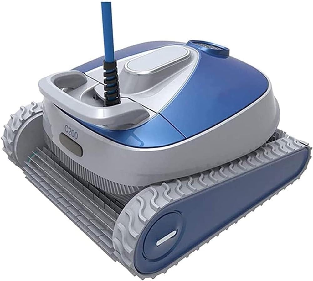 Robotic Pool Vacuum Cleaner, 90° Climbing Wall Swimming Pool Cleaning Robot, Automatic Vacuum Cleaner for Above Ground Pool & Inground Swimming Pool