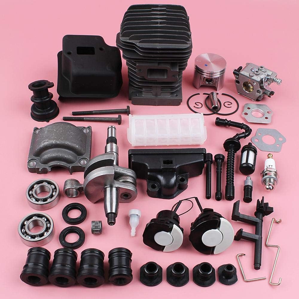 Fricgore Spare Parts for 42.5mm Cylinder Piston Crankshaft Exhaust Muffler Kit for Stjhl MS250 MS230 025 023 Chainsaw 1123 020 1209, 1123 030 0408 - (Color: 1)