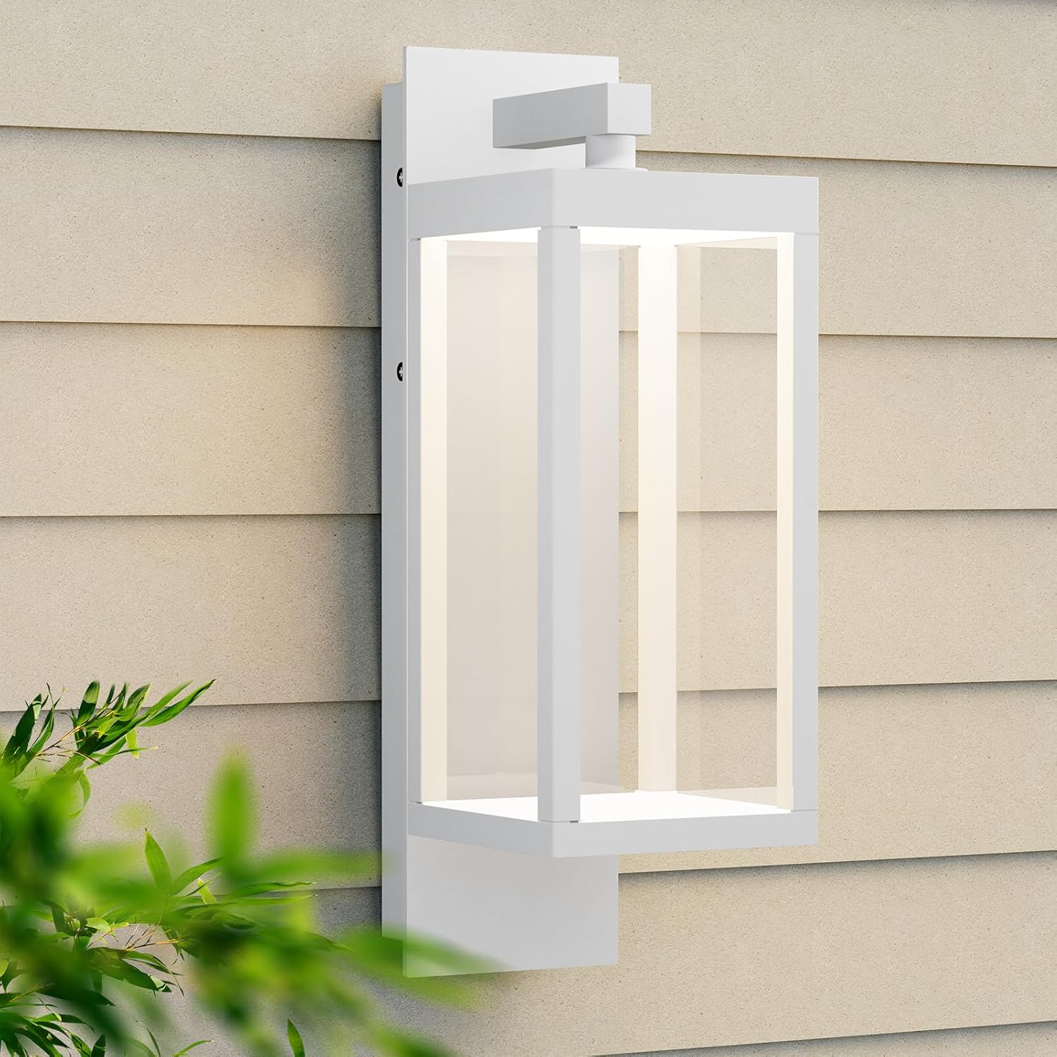 Outdoor Wall Light Fixtures, Outdoor Light Fixtures Wall Mount, Wall Sconce Lighting with Led Bulbs, Anti-Rust Modern Matte Black Outside Lights for Patio Front Door Entryway Garage