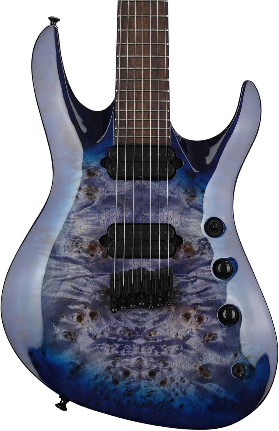 Jackson Pro Series Chris Broderick Signature HT7 Soloist Electric Guitar - Transparent Blue