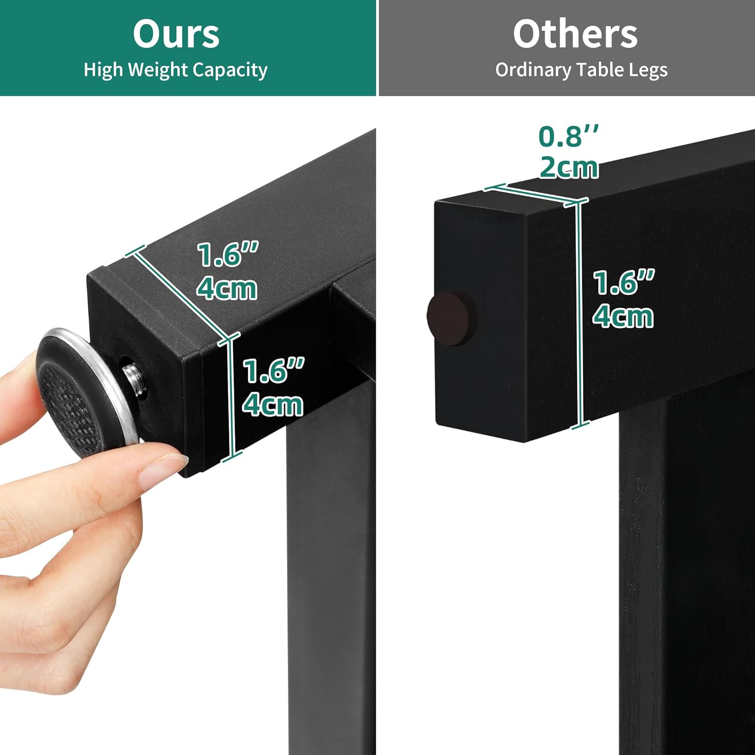 DWVO 40-50 Gallon Aquarium Stand with Power Outlets, Cabinet for Fish Tank Accessories Storage - Metal Frame Fish Tank Stand Suitable for Turtle Tank, Reptile Terrarium, 660LBS Capacity, Black