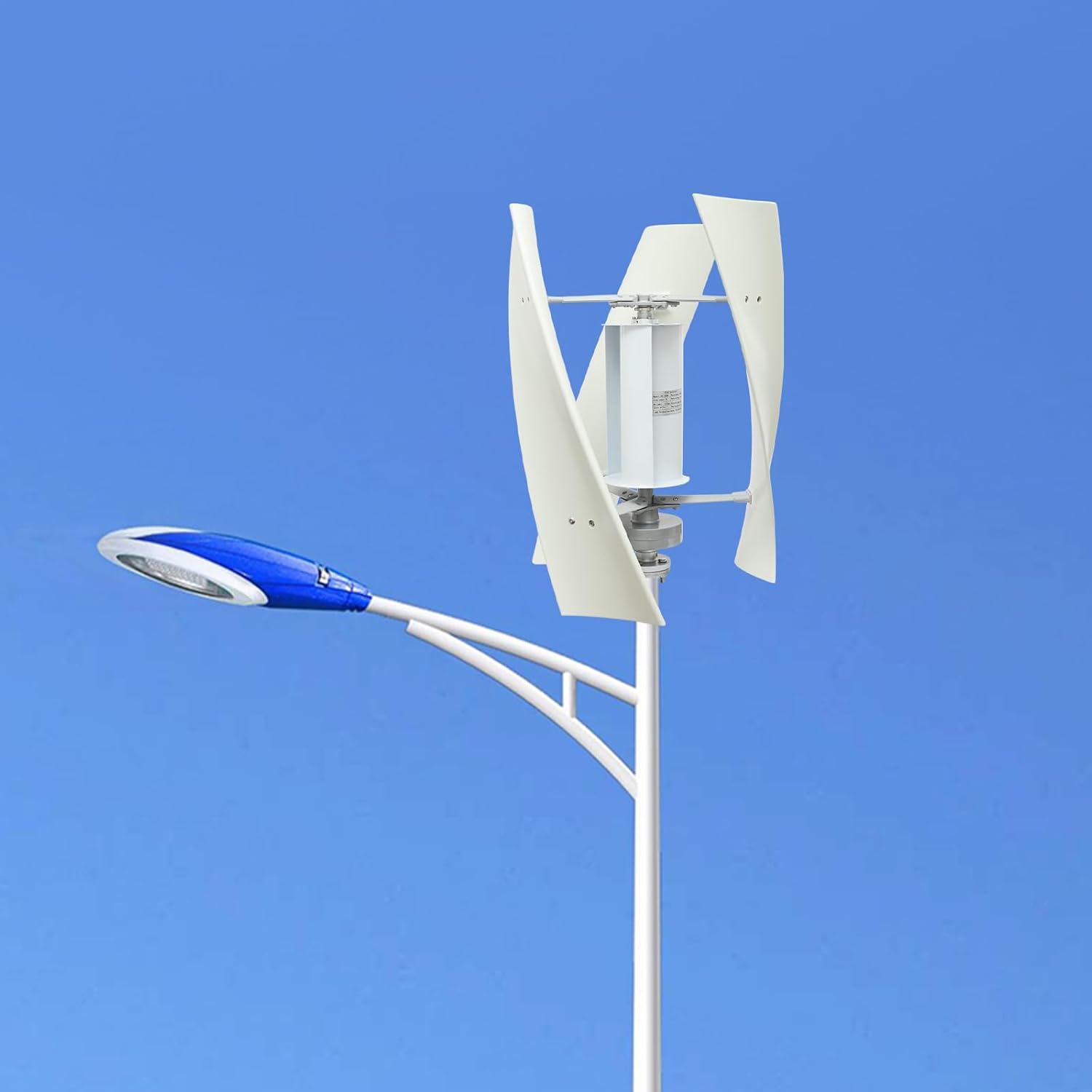 500W Vertical Wind Turbine, Generate Electricity Generator Kit, Winds Alternators with Auxiliary Wind Wheel, for Boats, Gazebos, Cabins, Mobile Homes