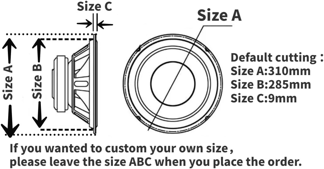 Handmade Customized One Pair 12 Inch Classic Full Range Two-Way Speaker Empty Cabinet Copy Tannoy Turnberry HiFi DIY (Red)
