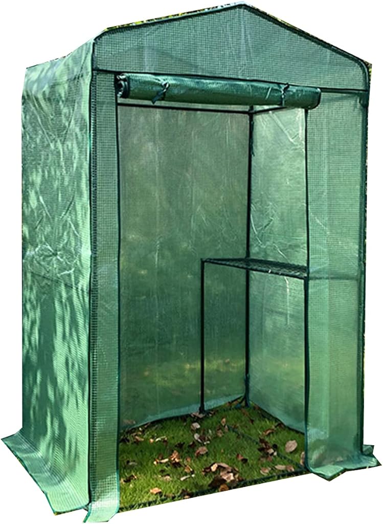 AAGAZA Mini Greenhouse, Garden Plant Flower Grow Tent Outdoor - 122 X92 X186, White, Green/687 (Color : Green, Size : 122x92x186cm)