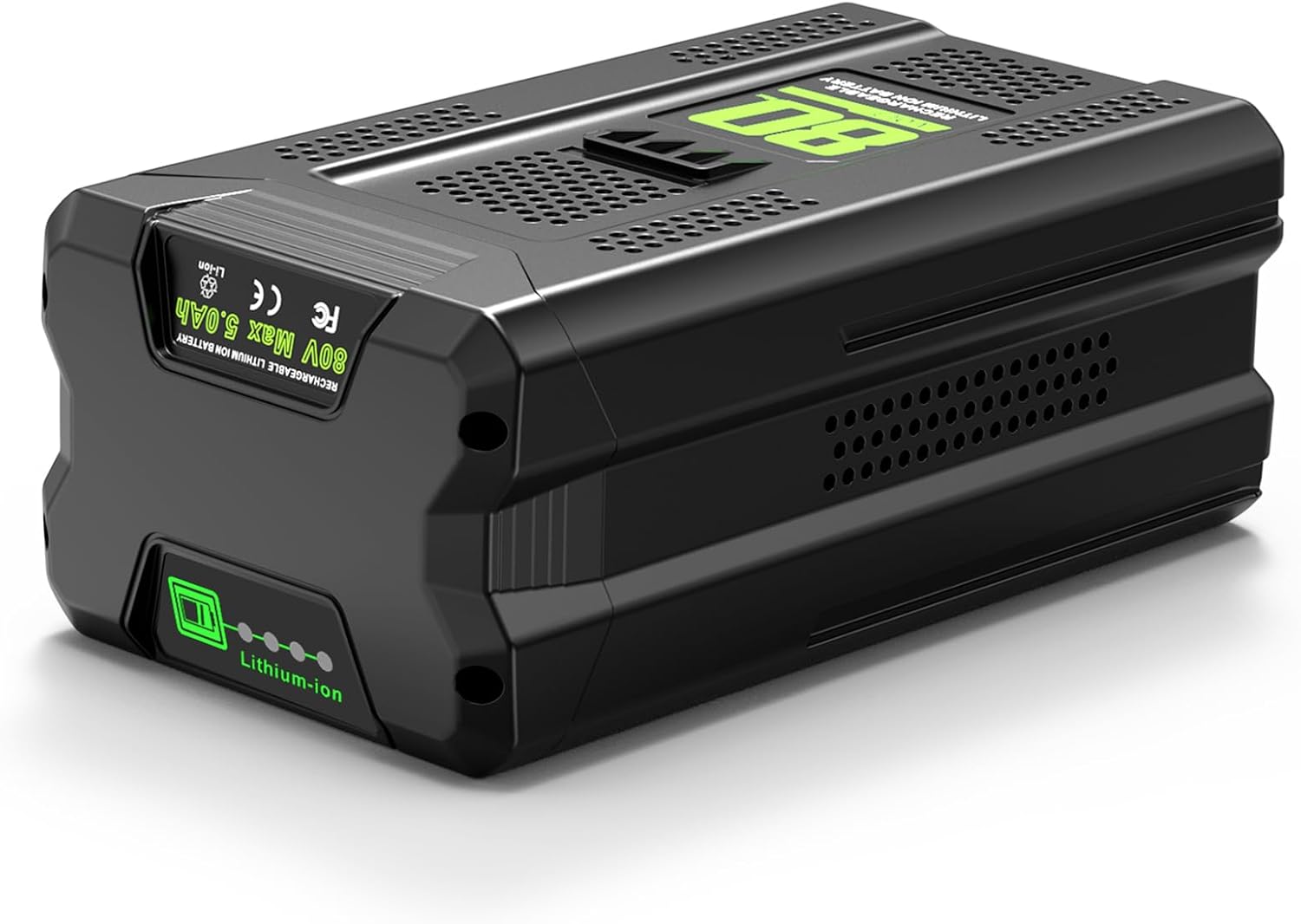 Amityke 1 Pack 80V 5.0Ah Lithium-Ion Battery Replacement for greenworks pro 80v Battery, Compatible with Greenworks 80V Power Tools and Chargers