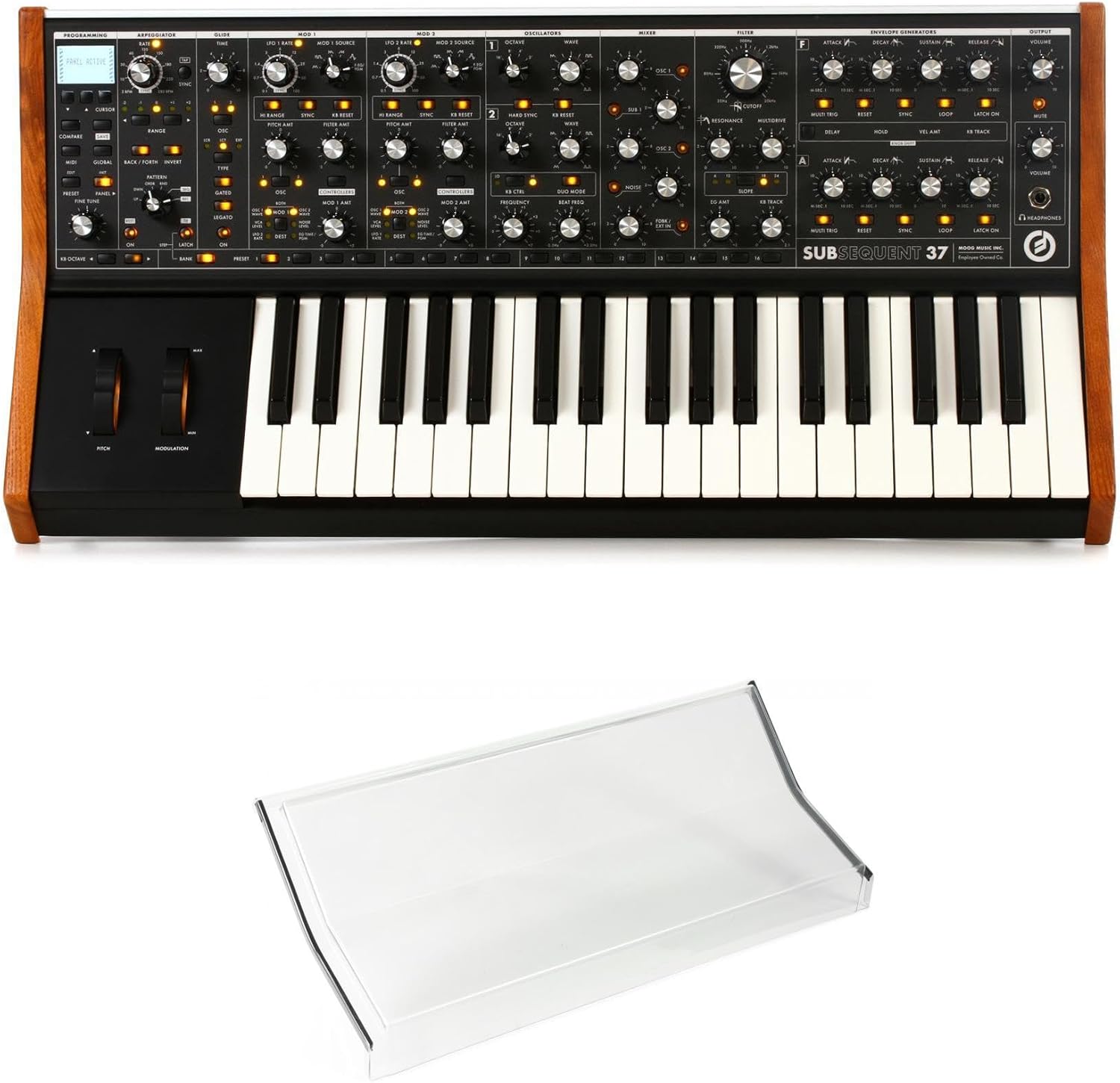 Moog Subsequent 37 Analog Synthesizer with Decksaver Cover