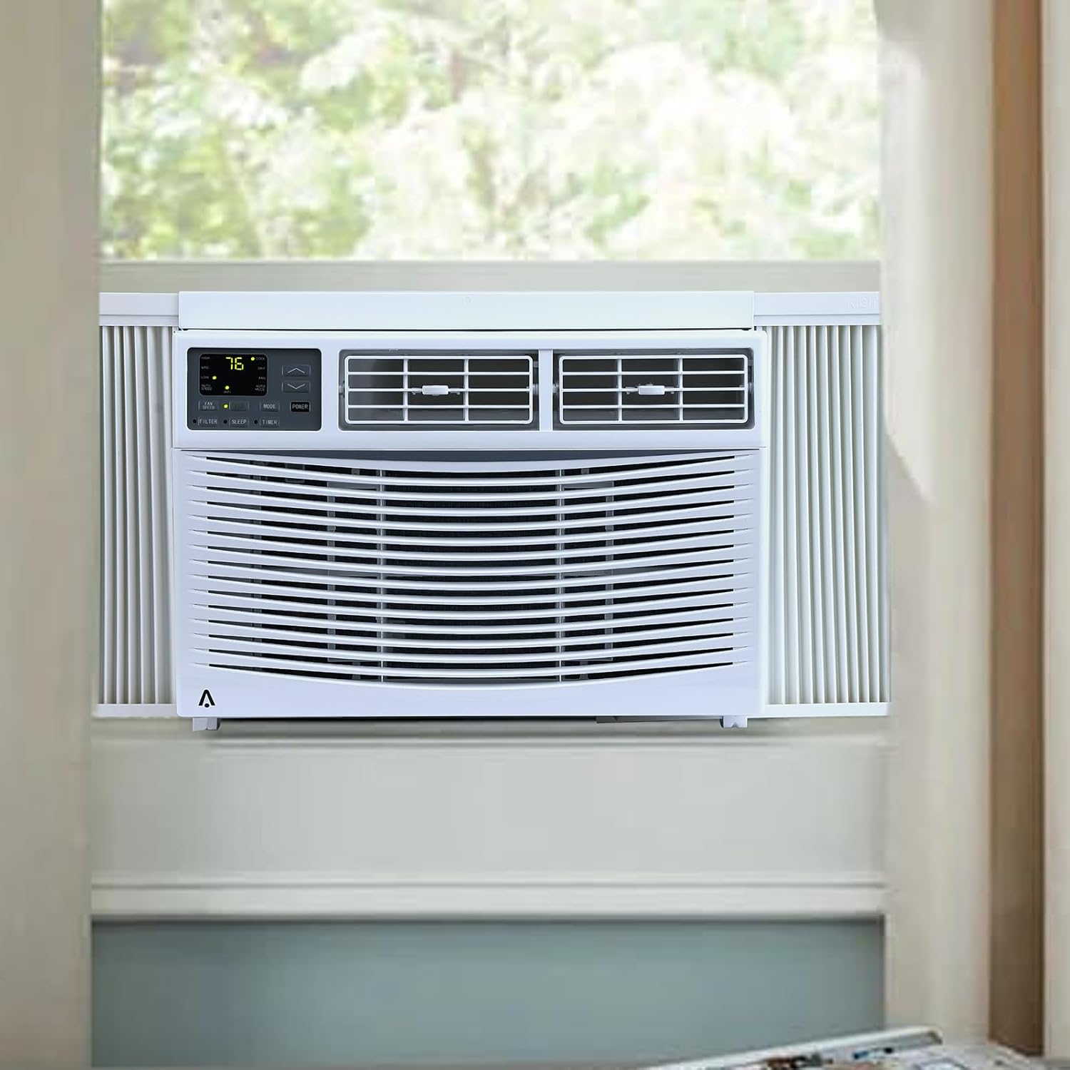 1,000 BTU Window Air Conditioner for 450 Sq.Ft, 3 Fan Speeds