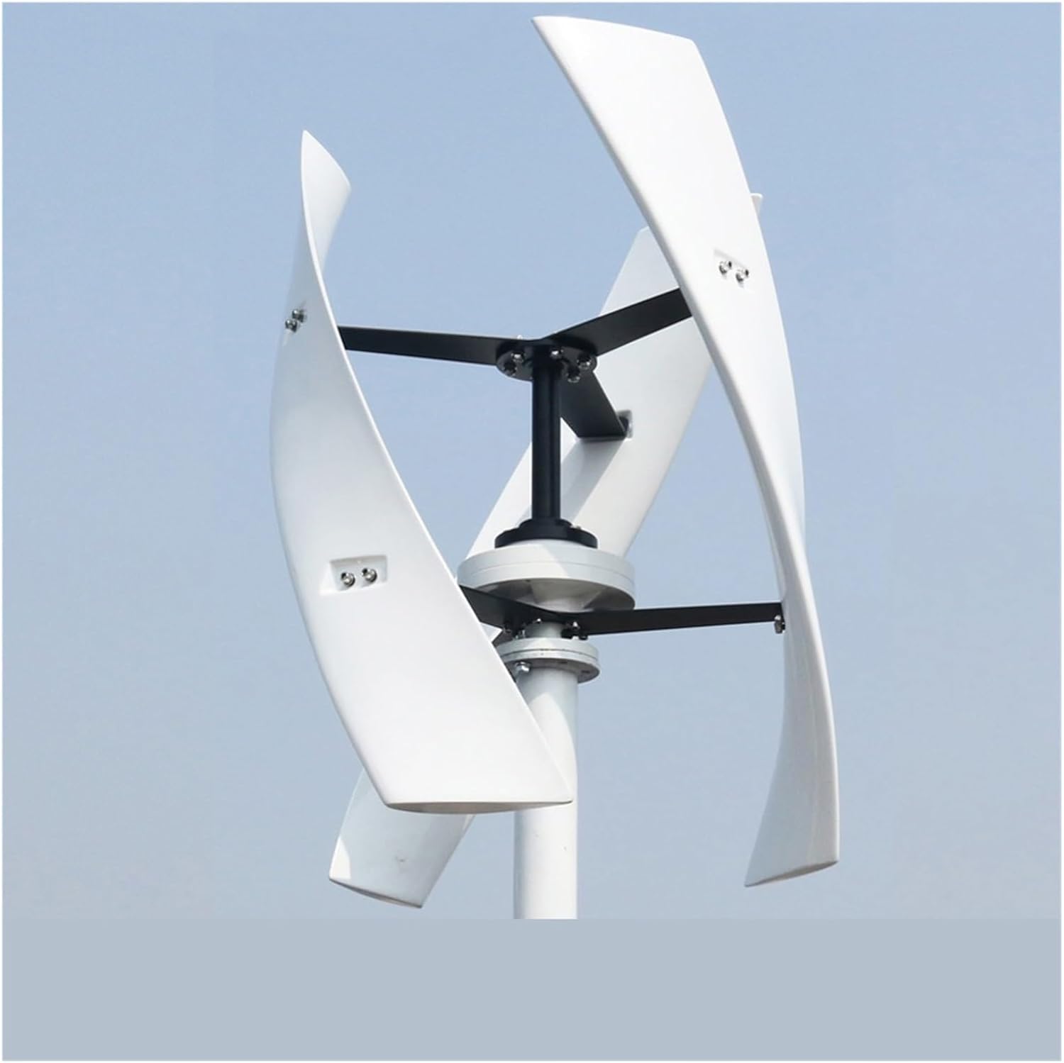 Windmill Generator, 10KW 12V 24V 48V Free Energry Home Vertical Wind Turbine Generator AC Three Phase 10000W Windmill Low Wind Speed Starting Wind Turbines (Color : White, Size : 48V_10KW)