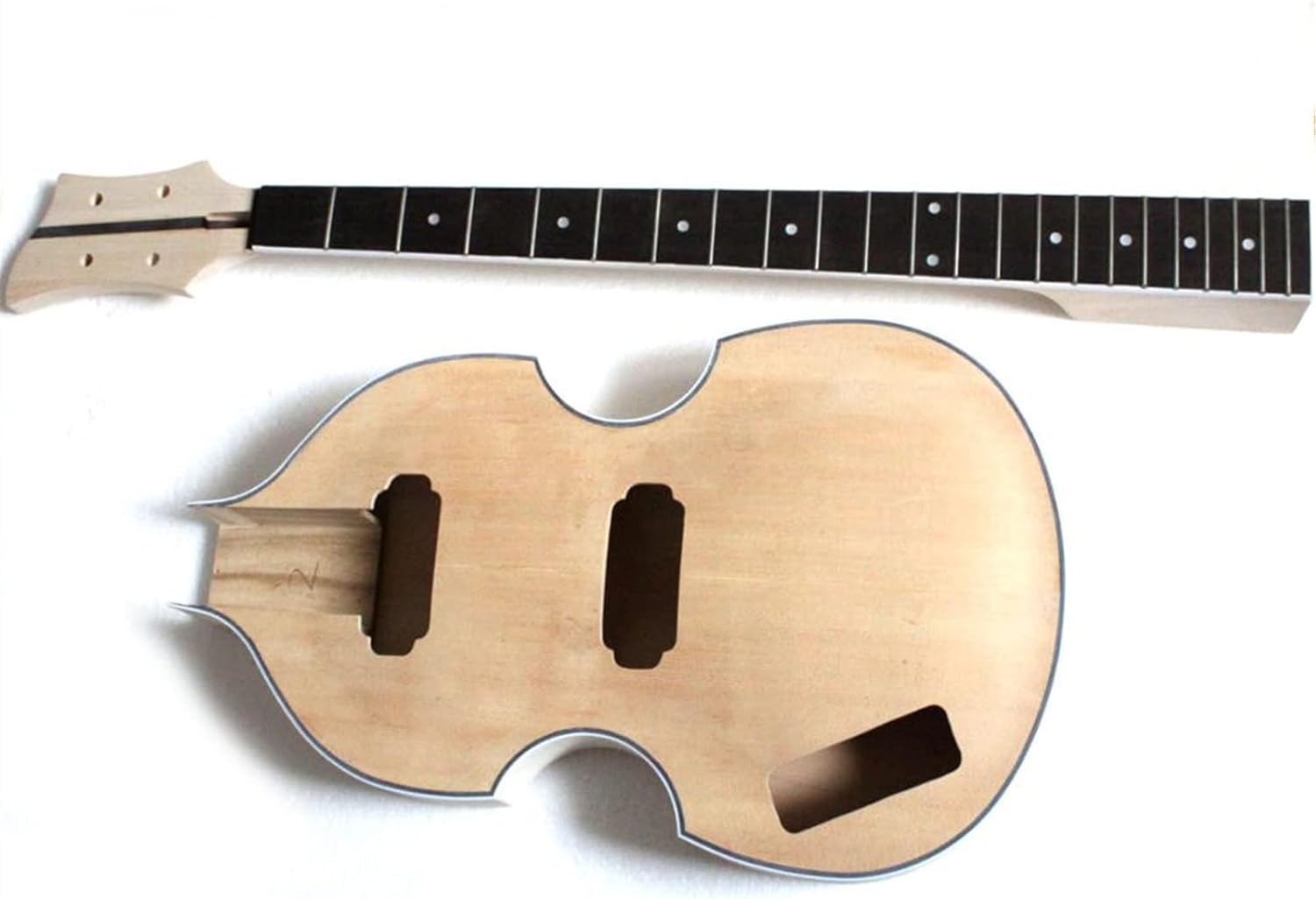 TSTS DIY Electric Bass Guitar Kit Bass Build Your Own in Left Hand Guitar DIY Accessory (Color : Without Parts)