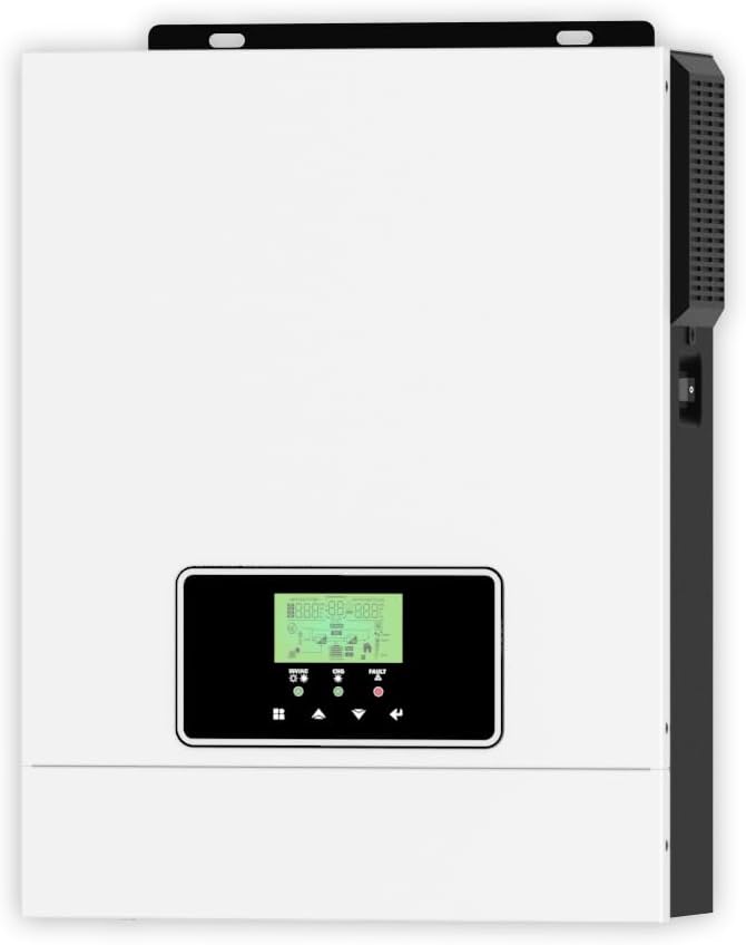 Y&H 3000W Solar Hybrid Inverter DC24V to AC230V, Off-Grid Pure Sine Wave Inverter with 80A MPPT Solar Charger + AC Charger,Max PV 3000W DC30-400V Input,fit for 24V Lead-Acid/Lithium Battery