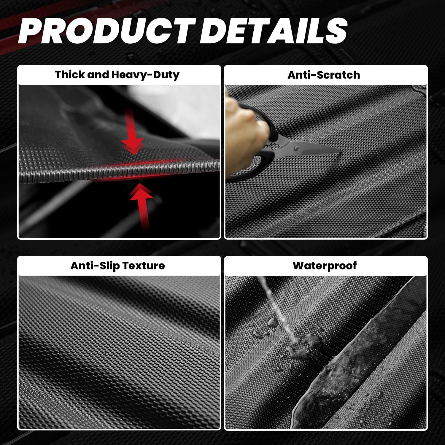 LASFIT Truck Bed Mat Fit for Chevrolet Chevy Colorado/GMC Canyon 2023 2024 2025 2026 5FT Accessories, Vehicle Bed Mat Custom Fit Flush All Weather Protection TPE Pickup Car Bed Cargo Trunk Liner