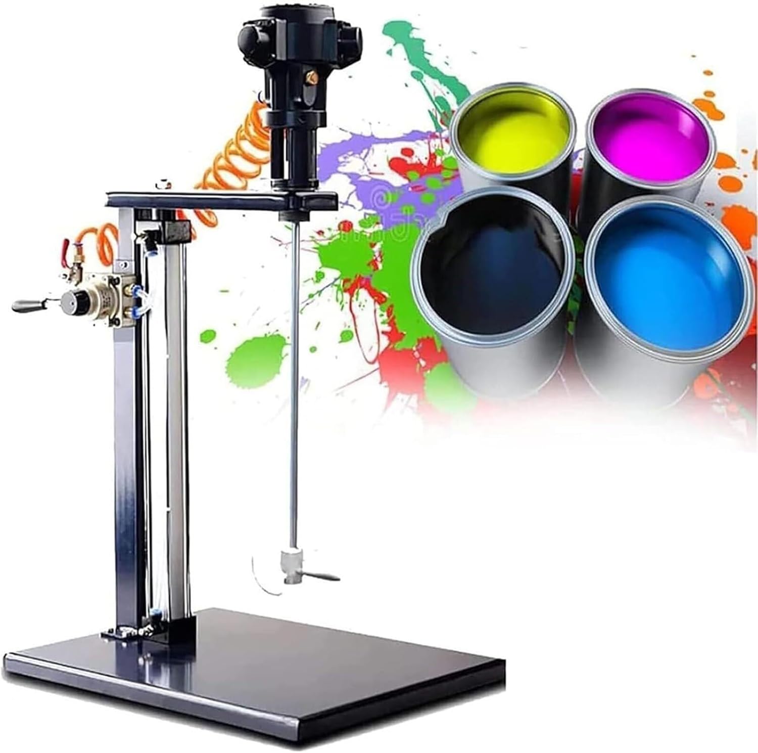 Pneumatic Paint Mixer Machine, Tank Barrel Mixing Stirrer Air Agitator, Paint Mixer Stirring Tool, for Ink dye Mixing Machine
