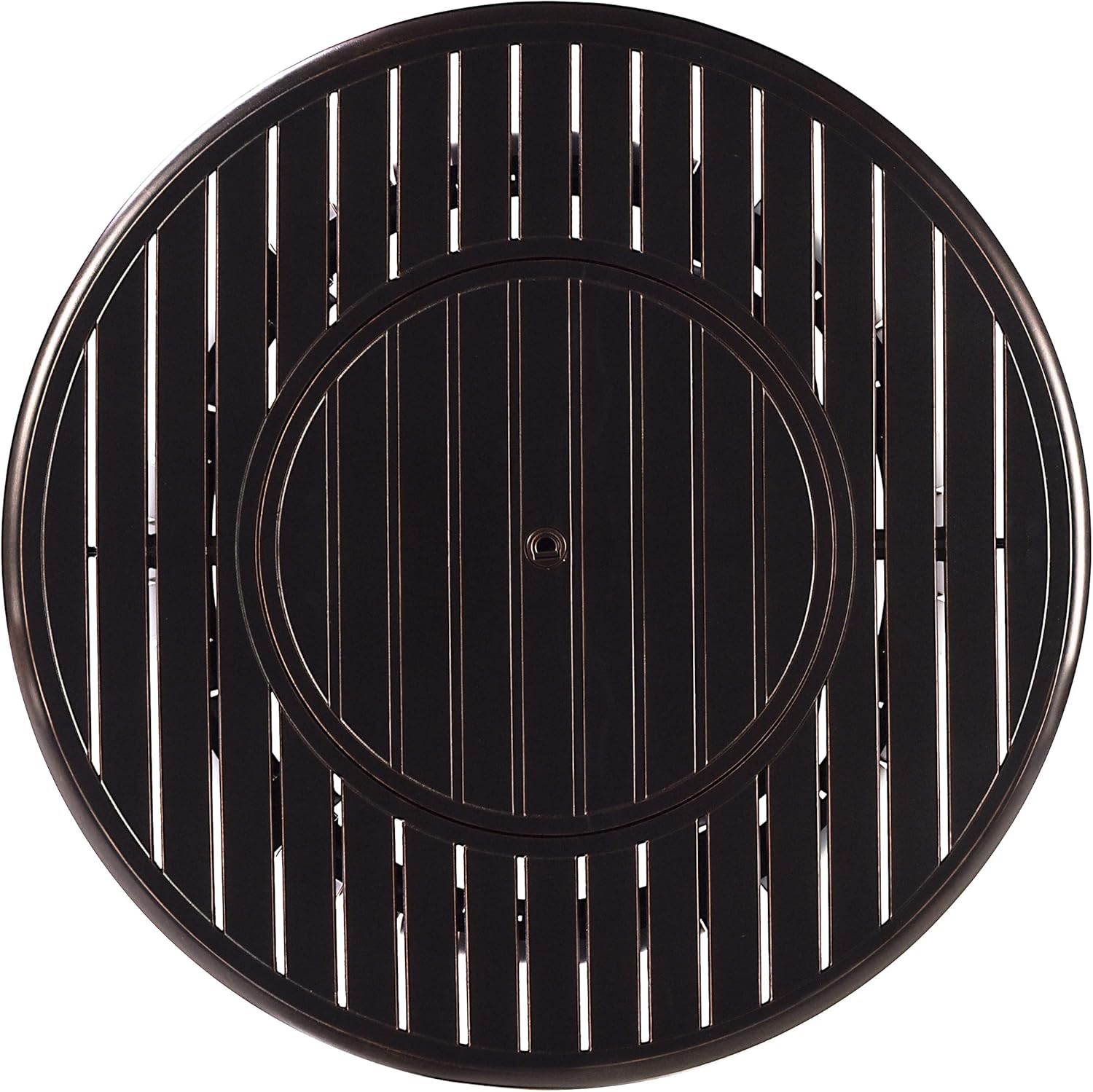 Aluminum 57,0000 BTU 44 in. Round Propane Black Fire Pit Table with Fire Beads, Lid, Propane Tank Cover and Table Fabric Covers in Copper Finish