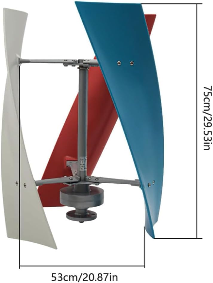 12V-220V Magnetic Levitation Vertical Axis Electric Power Generator,8000W Wind Turbine Vertical Axis Permanent Maglev Generator for Home, Outdoor(with Controller)