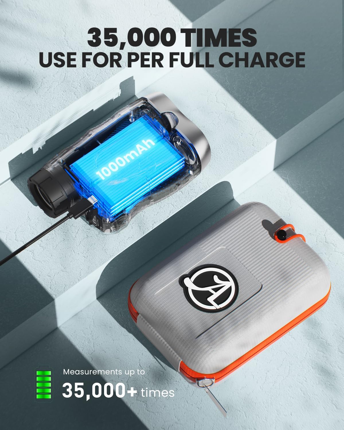 ACEGMET PF2C Golf Rangefinder with Slope, 0.3s Flag Pole Locking Vibration, ±1yd Accuracy,Rechargeable Laser Range Finder Golf with Magnetic, Golf Accessories for Men