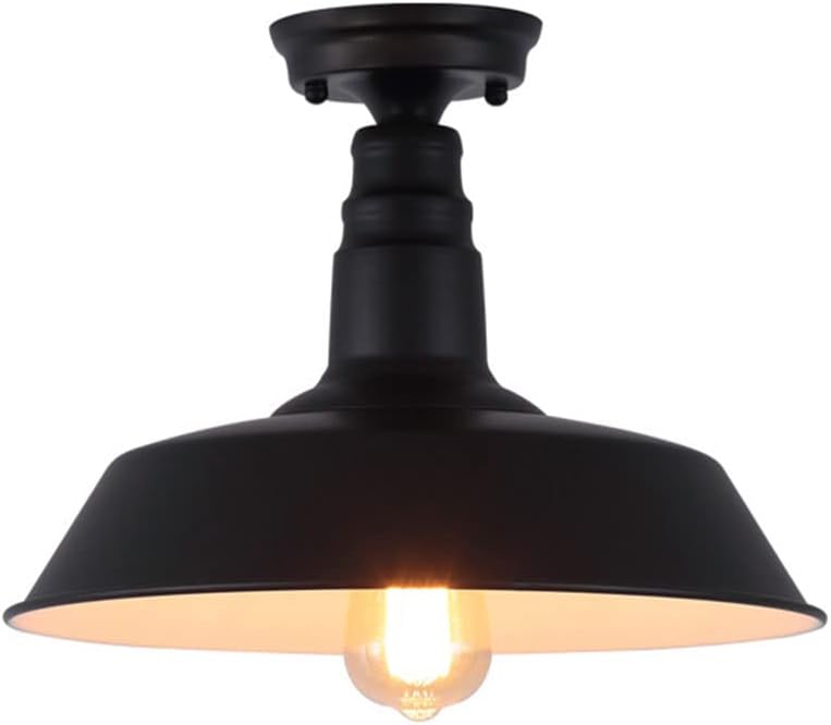 American Retro Ceiling Lamp Semi Flush Mount Ceiling Light Kitchen Island Pendant Light Fixtures Close to Ceiling Light Fixtures Outdoor Balcony Light Industrial Wind Light