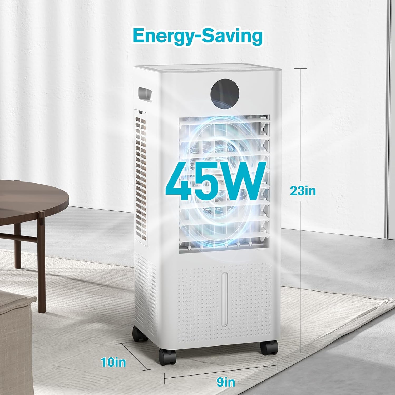 Windowless Portable Air Conditioner, 12H Timer & 2-Gal Tank, 3-IN-1 Portable AC Unit with Remote, 75°Oscillation, 3 Modes & 3 Speeds, Ultra-Quiet 24