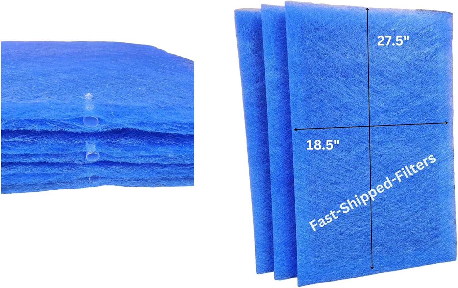 Fast-Shipped-Filters 3 Pack 20x30 Replacement Filters Designed to Fit with Captura Air Cleaner 20x30 Refill Blue