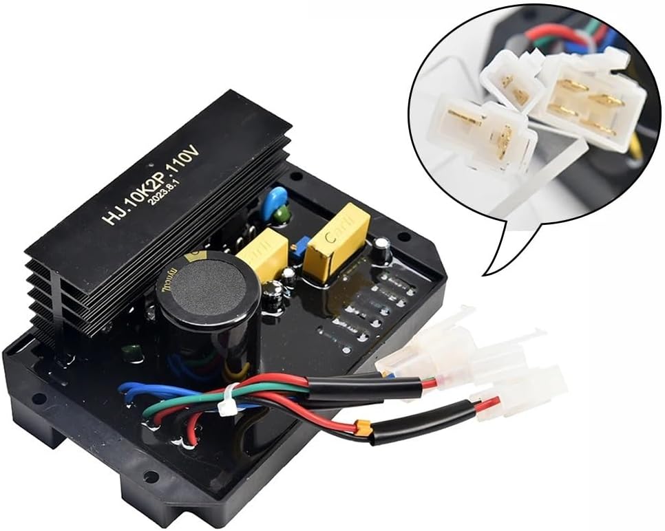 HJ.10K3P380 HJ.10K2P.110V HJ.10K2P.220V AVR Diesel Generator Automatic Voltage Regulator Gasoline Control Module(HJ.10K2P.110V8 Wire)
