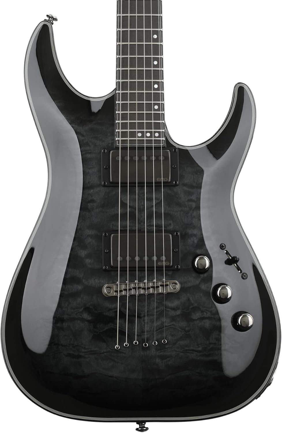 Schecter Hellraiser Hybrid C-1 - Trans Black Burst