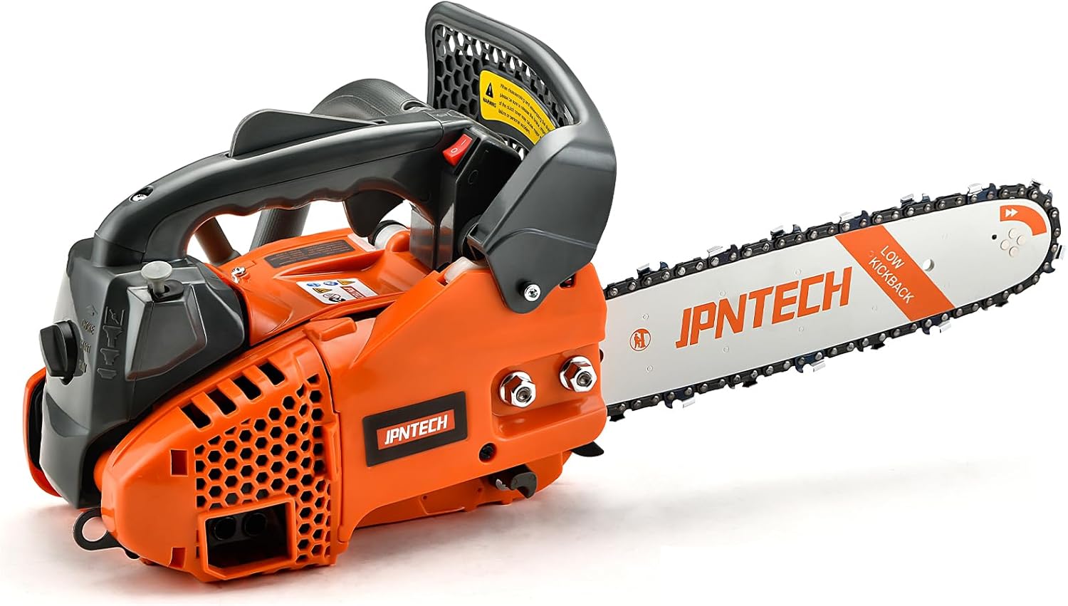 Gas Chainsaw 12 Inch Top Handle Chainsaw 25.4CC 2-Cycle Handheld Cordless Petrol Portable Gas Powered Chain Saw for Tree Wood Cutting