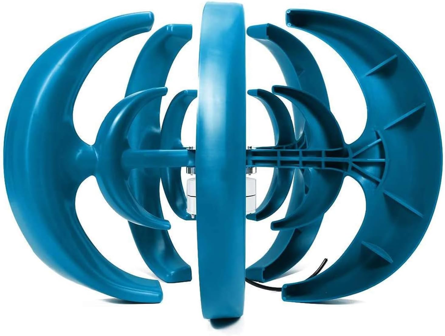 24V,BAOJUHUIKANG 2M/S Wind Speed Starting Wind Power Generator 10000W Vertical Axis Wind Turbine Generator, 5 Blades Wind Turbine Kit for Home Camping