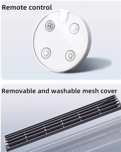 Mini Wall-Mounted Air Conditioner with Remote Control - Portable Cold Air Blower, Low Energy Consumption, Fast Cooling for Bedroom, Living Room, and Office