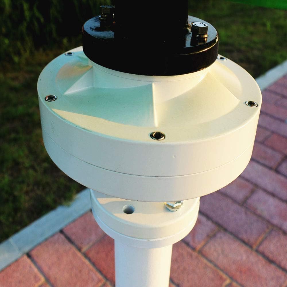 600W Vertical Wind Turbine Permanent Magnet Generator 3 Phase 12V 24V 48V Vertical Axis Coreless Wind Power (48V Without Controller, Orange)