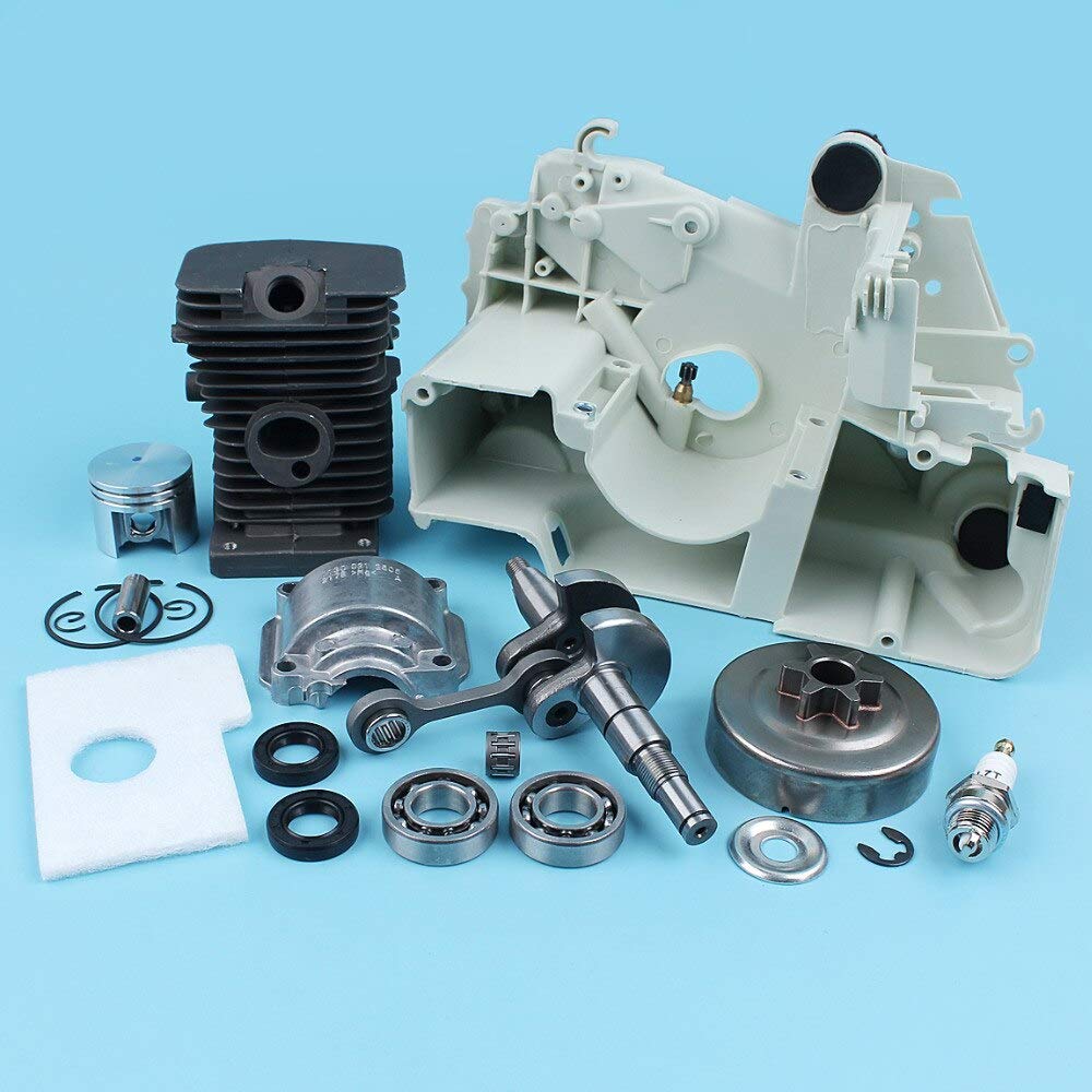 Tool Part for Crankcase 38mm Piston 10mm Pin Crankshaft Pan for 018 MS180 017 MS170 Chainsaw W/Clutch Drum Ball Bearings Seals