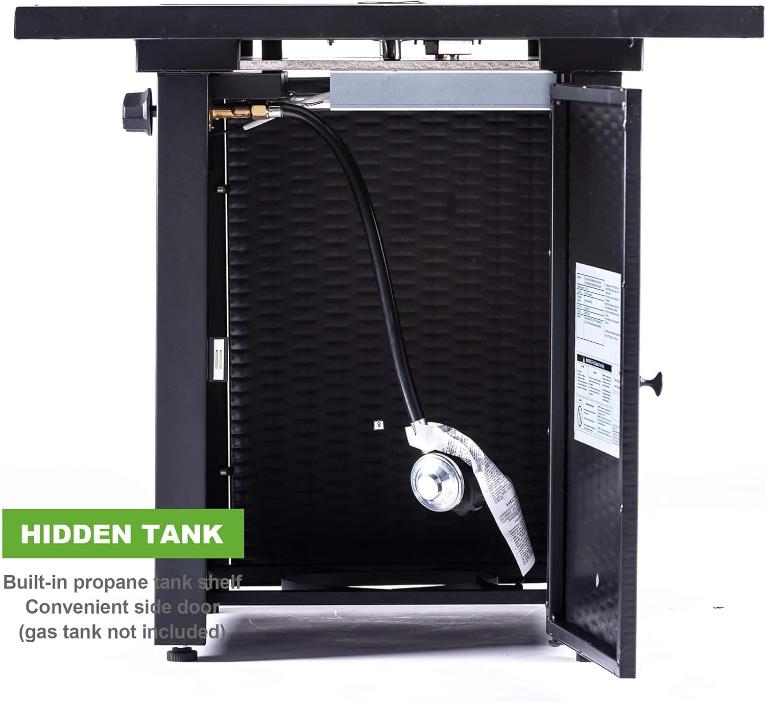 GARDEN COMFORT® Gas Fire Pit Table 28 inch Outdoor Propane Fire Pit Table, 50000 BTU Square 28