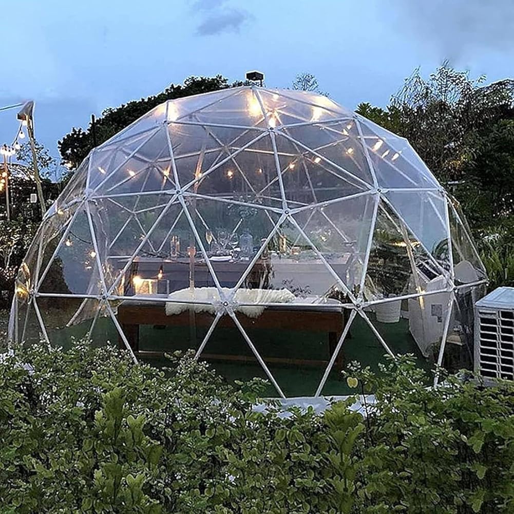 Dome Tents, Pop Up Gazebo Bubble Tent, Garden Dome Bubble Tent, 12ft Clear Dome Tent, Greenhouse Camping Tent, Weatherproof Outdoor Geodesic Dome Tent