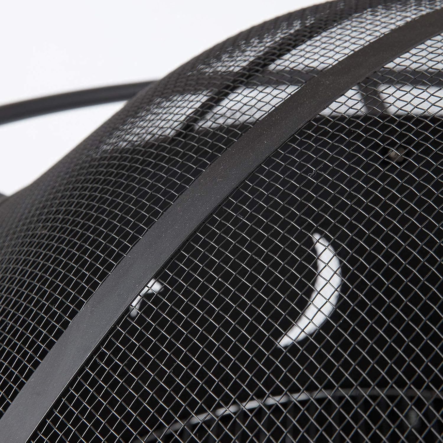 Small Firepit, Fire Pit for Outdoor Garden Patio with BBQ Grill Shelf Barbecue Brazier Fire Bowl with Spark Protection Mesh, Extra Includes Poker and Cover