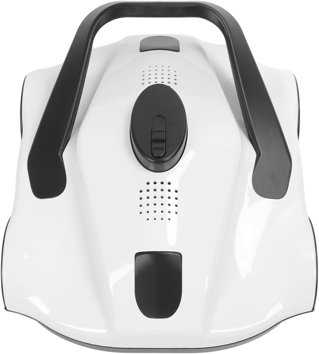 Robotic Pool Cleaner, Cordless Robotic Pool Vacuum with Powerful Suction, IPX8 Automatic Pool Vacuum Cleaner for Ground & In Ground Flat Bottomed Pools (White) (US Plug)