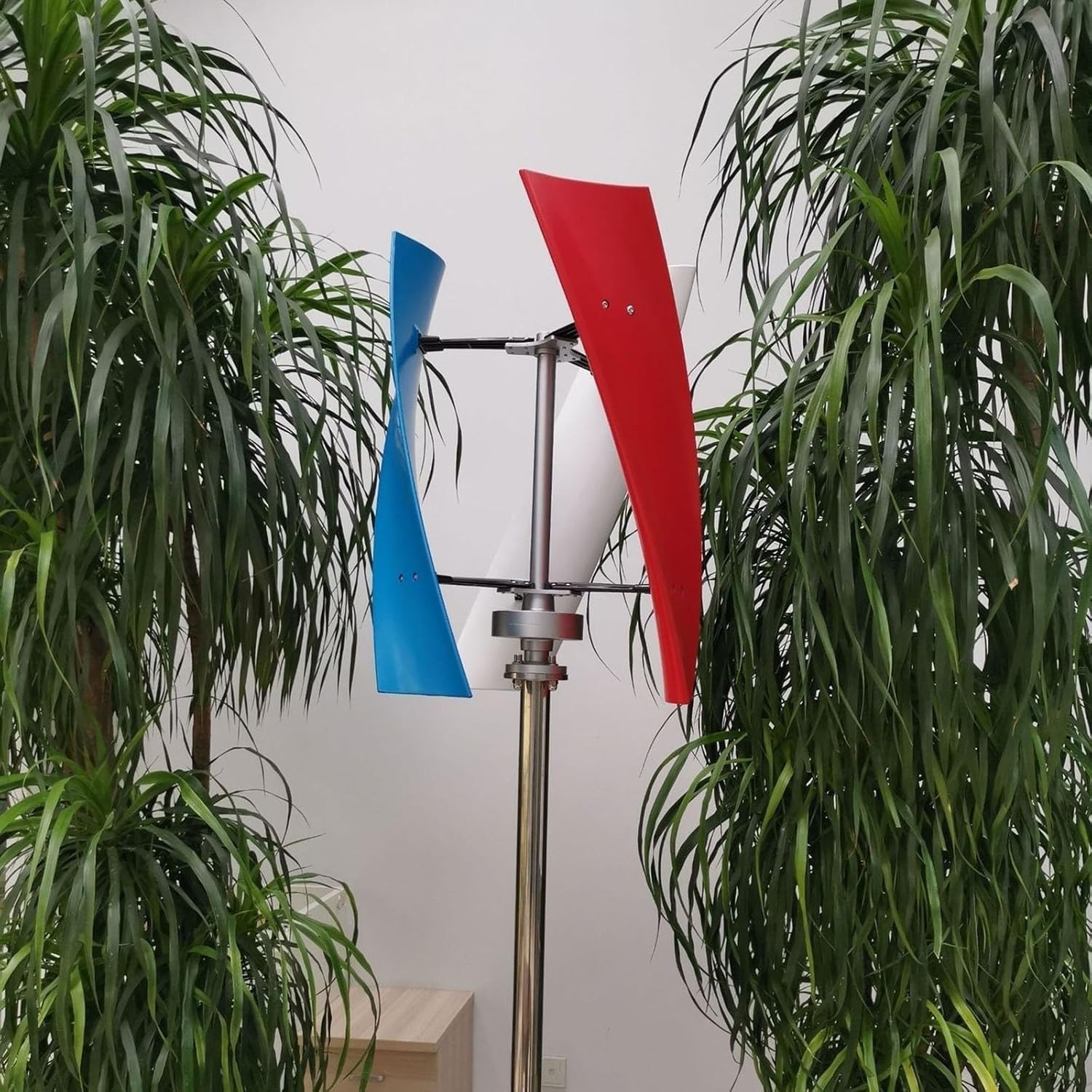 CAJUCA 3KW Wind Turbine Generator Kit Vertical Axis Wind Generator Magnetic Levitation Wind Turbine with Controller and Solar Panels