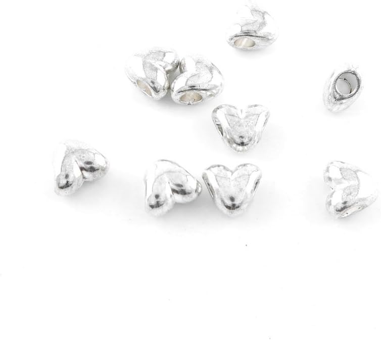 Jewelry Making Charms Antique Silver Tone Color Jewellery Charme Findingss Bulk Wholesale Suppliers Arts Crafts Y0DU6 Heart Loose Beads