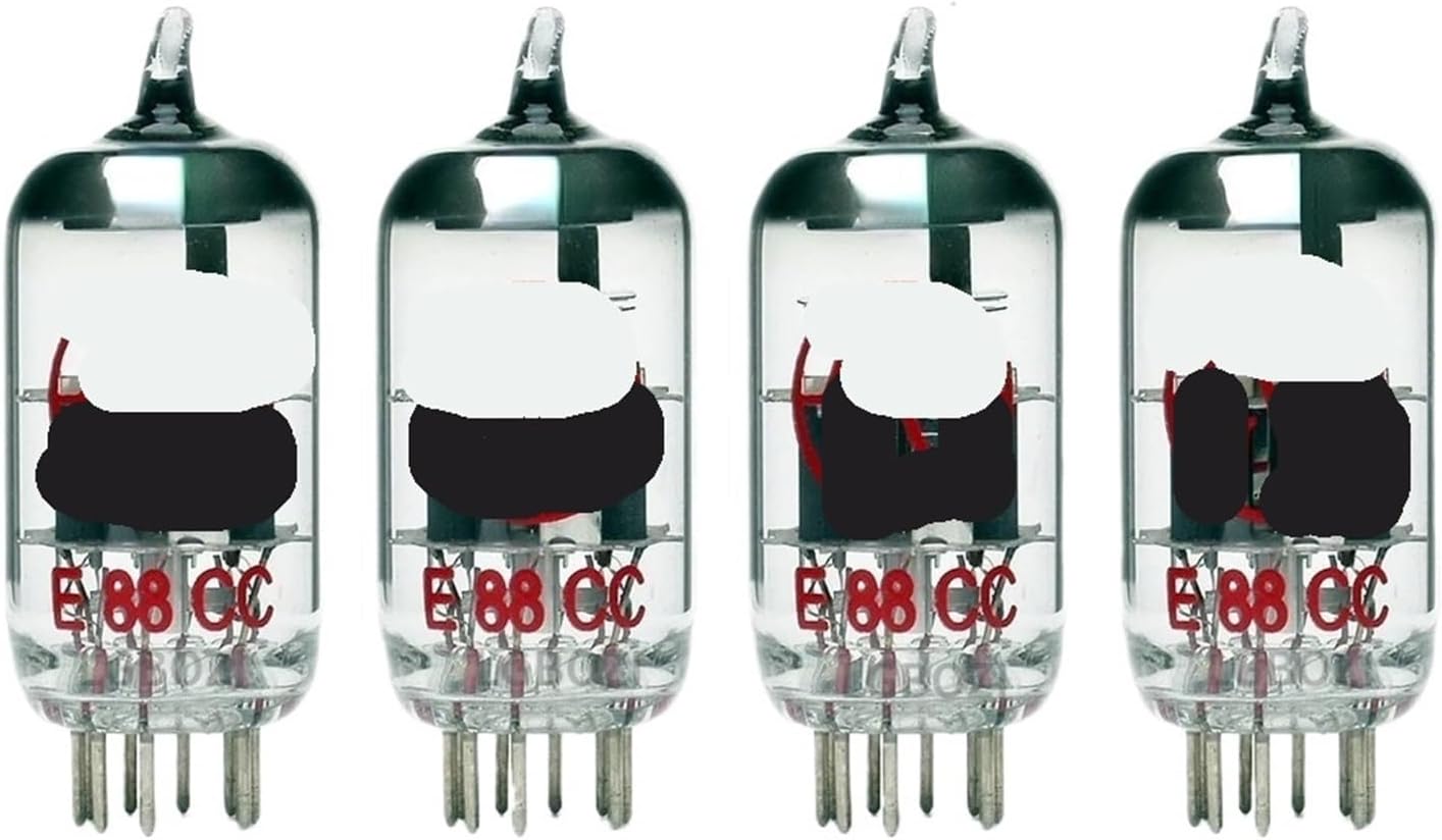 1/2/4PCS E88CC Tube Audio Vacuum Tube Amplifier(Golden feet,4PCS)