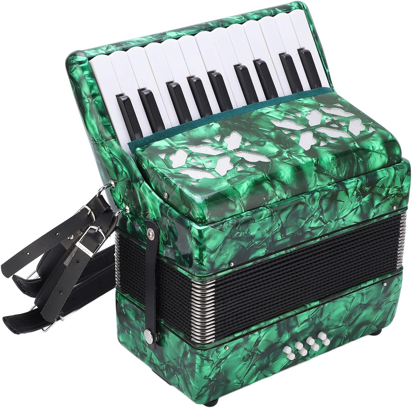 Professional Accordion 22 Keys and 8 Bass Concertina Accordion Accordion Standard Design International Standard Size Beginners Accordion Musical Instrument