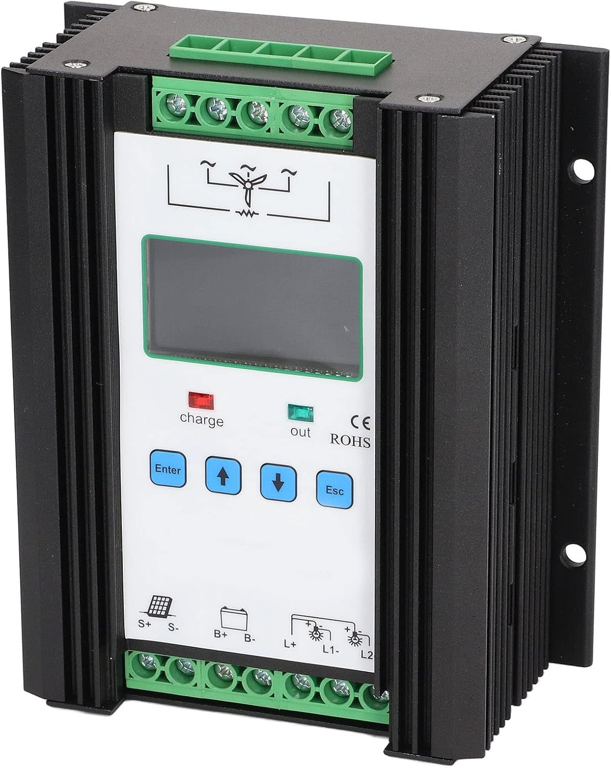 Wind Solar Hybrid Controller Digital Intelligent Control Wind Solar Regulator 12V 24V 600W