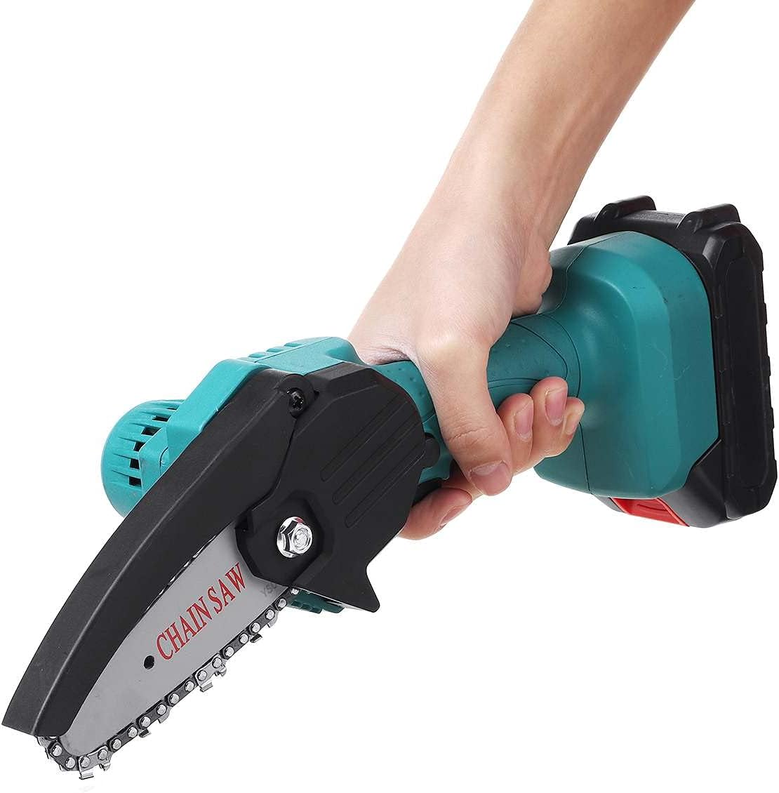 1500W 4 Inch 168Vf Electric Chain Saw with Battery Garden Pruning Logging Saw Woodworking Power Tools