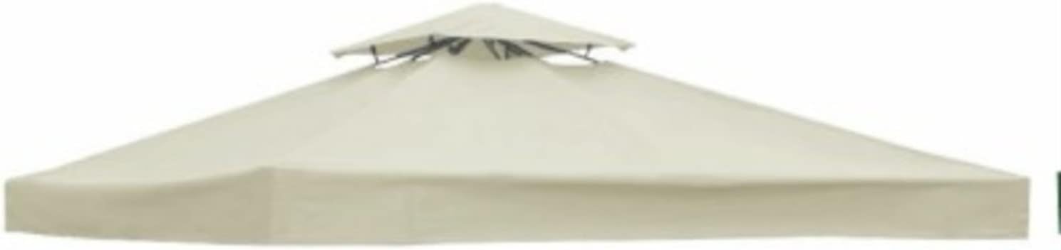 3x3 Meter 300D Canvas Camping Hiking Sun Shelter Outdoor Tent Canopy Top Roof Cover Patio Sun Shade Cloth Shade Shelter Replace Part (Color : Off-White, Size : A)