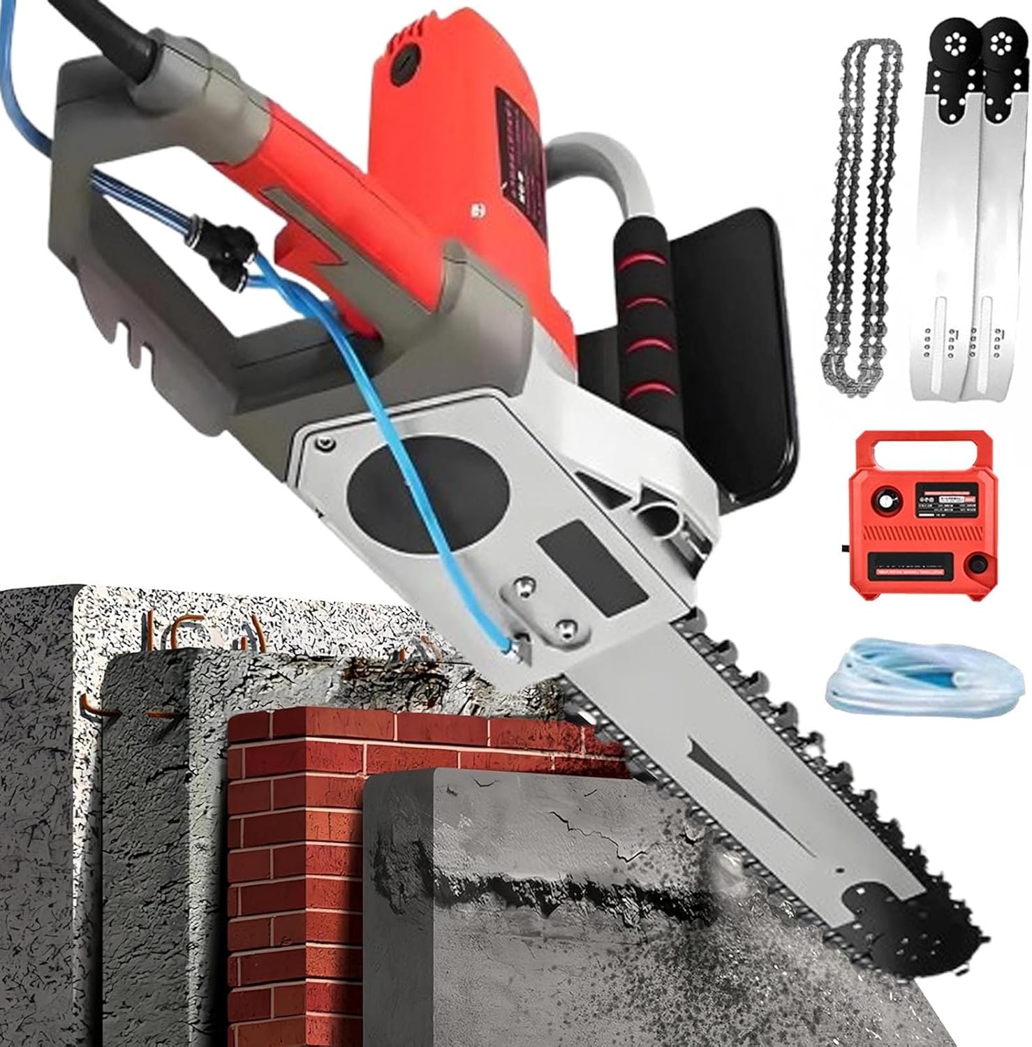 Electric Chainsaw,15.7in(40cm) Wired Chainsaw-3m Power Cable, 5800/6500w Handheld Brushless Chainsaw,13.8/18.9