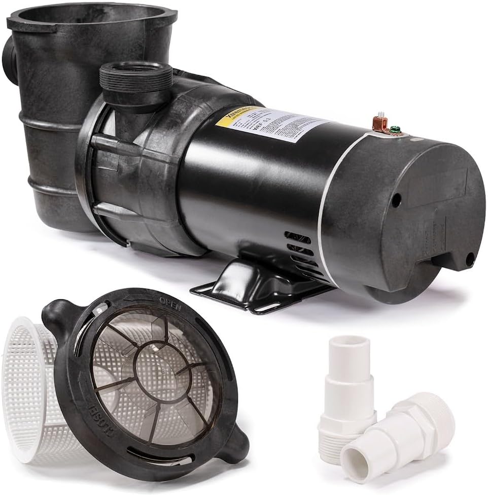 XtremepowerUS 1.5HP Above Ground Swimming Pool Pump 2-Speed Pump Spa 1.5