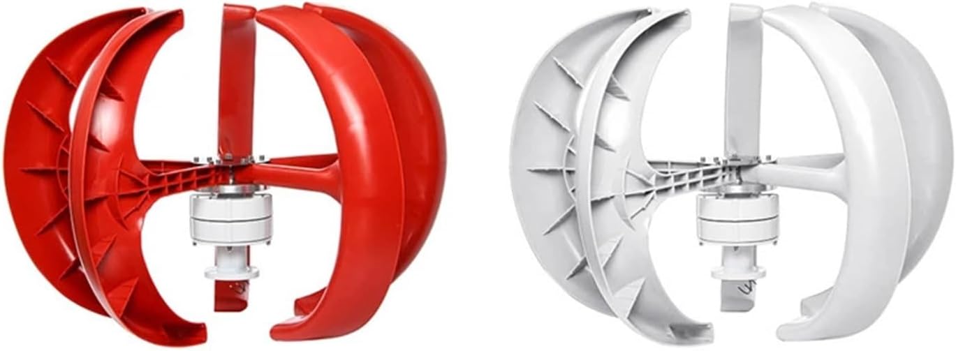 Wind Turbine Generator Kit, 3000W Vertical Wind Turbine with Free Charging Controller Yacht Farm Household Farm for Hybrid Solar Wind System(Green,12V)