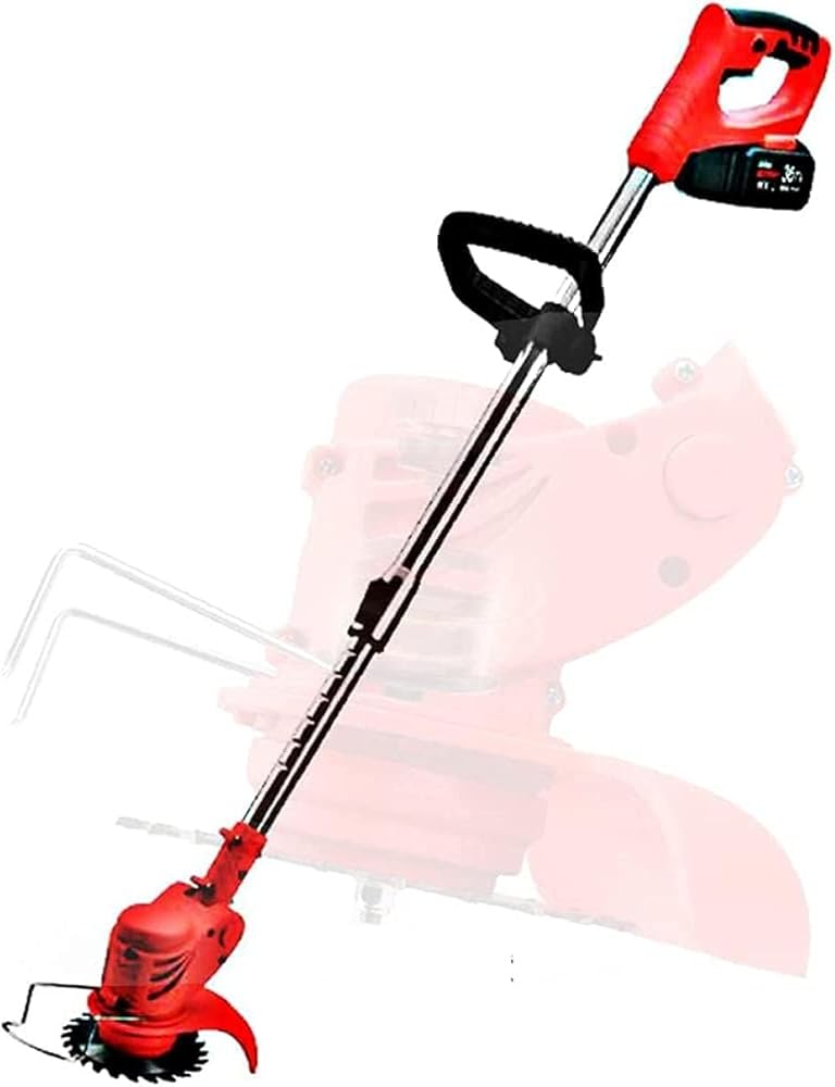 Electric Grass Trimmer Handheld Lawn Mower with Protective Glasses - Waterproof Mower Head for Agricultural Household Weeder Garden Pruning