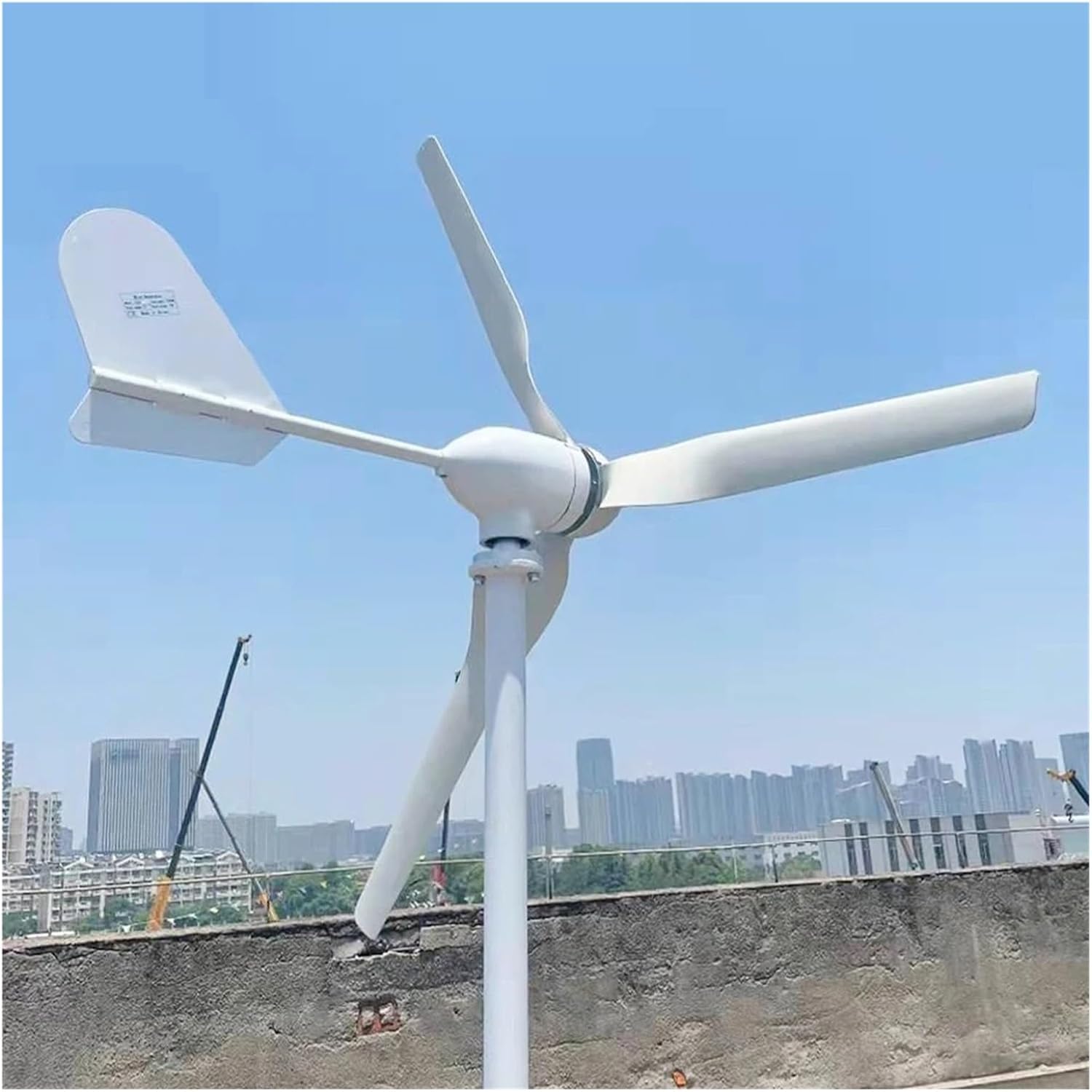 20000W 12V 24V 48V Horizontal Wind Turbine Generator Small Windmill with MPPT Charge Controller for Home Farm Low Starting Speed for Home(24V)