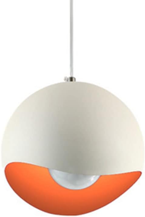 Ceiling Pendant Light , Simple Adjustable Metal Pendant Light Wrought Iron Colored Spherical Lampshade Simple Light Hanging Lighting Fixtures Chandelier White Ceiling Decorative Lighting Fixture ( Col