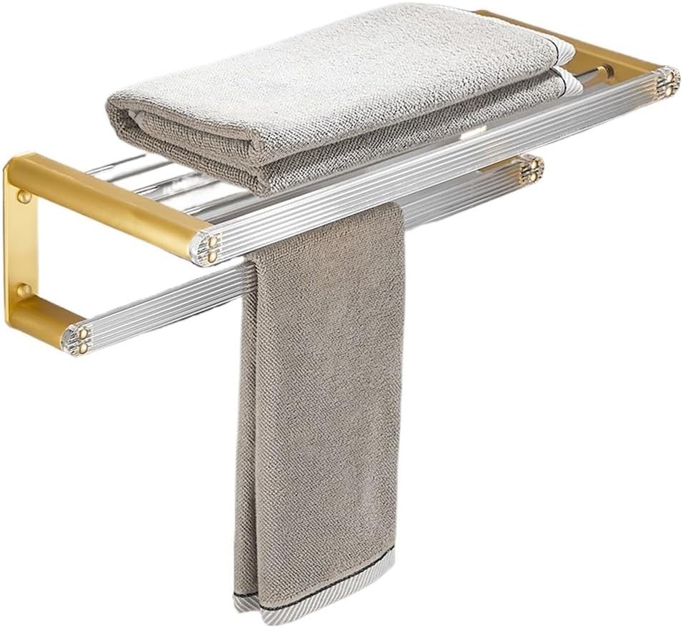 VIDI Acrylic Bathroom Towel Rack, Toilet Gold Space Aluminum