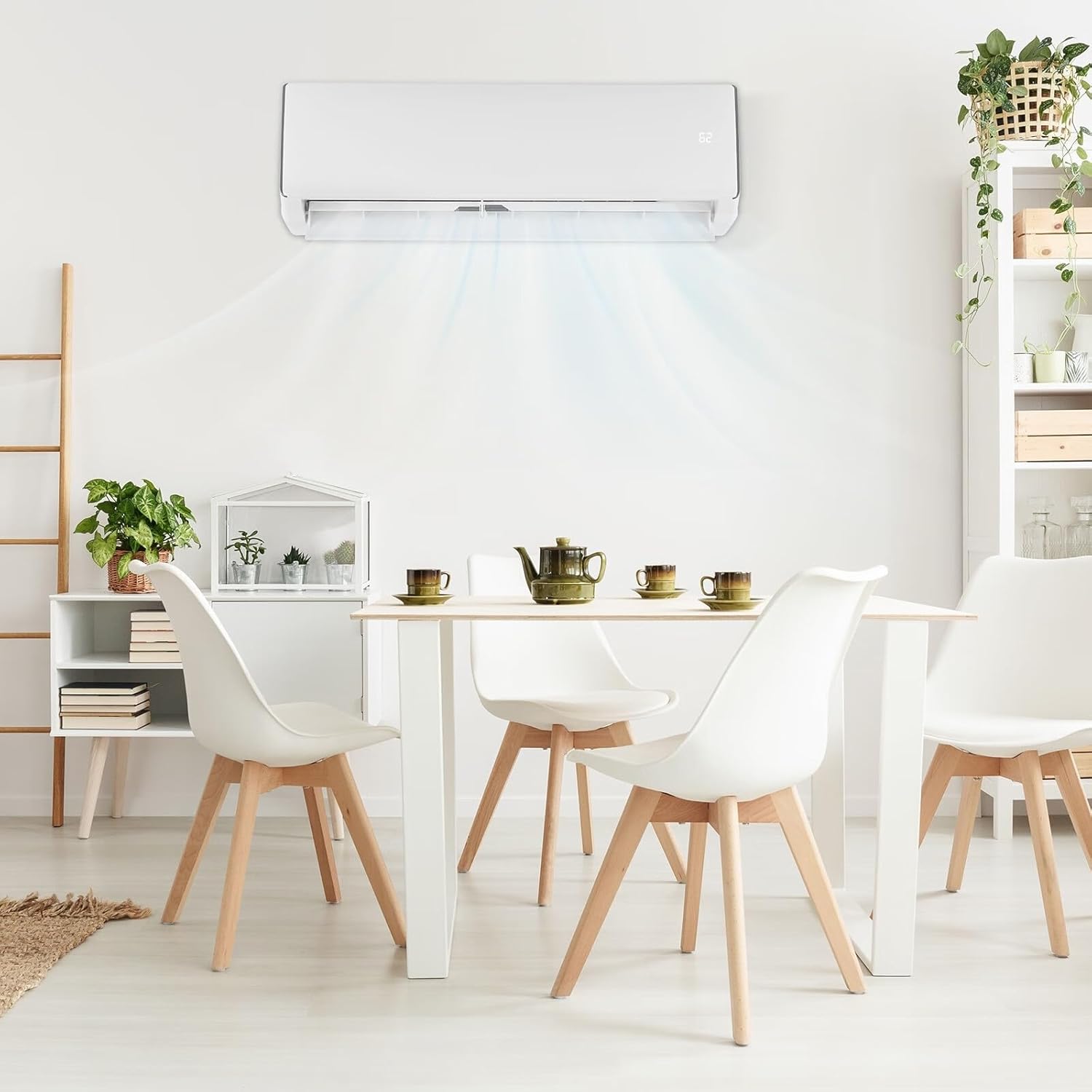 Bonnlo 17000BTU Wifi Enabled Mini Split Air Conditioner & Heater, 17 SEER2 230V Inverter Ductless Wall AC Unit with Pre-Charged Condenser, Heat Pump & Installation Kit